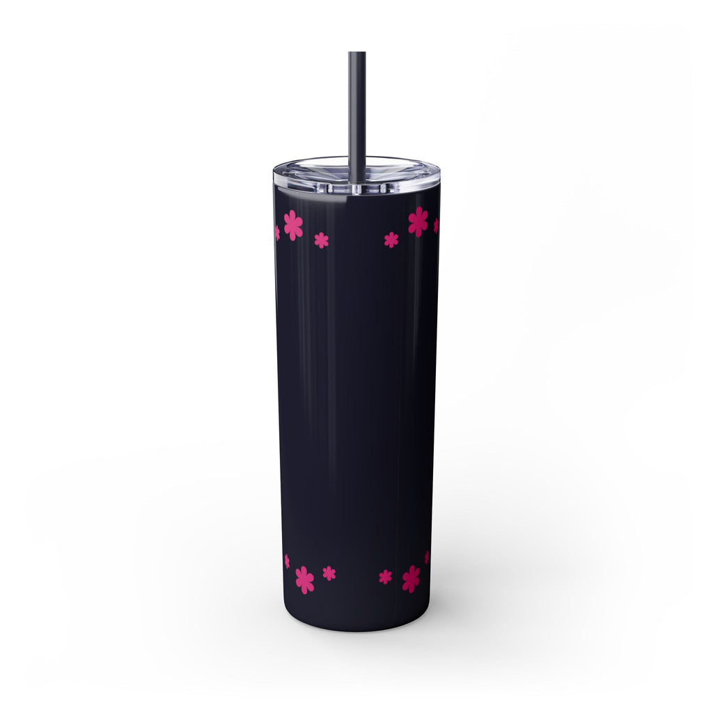Jesus Over Everything  Skinny Tumbler with Straw, 20oz | Christian Faith Drinkware