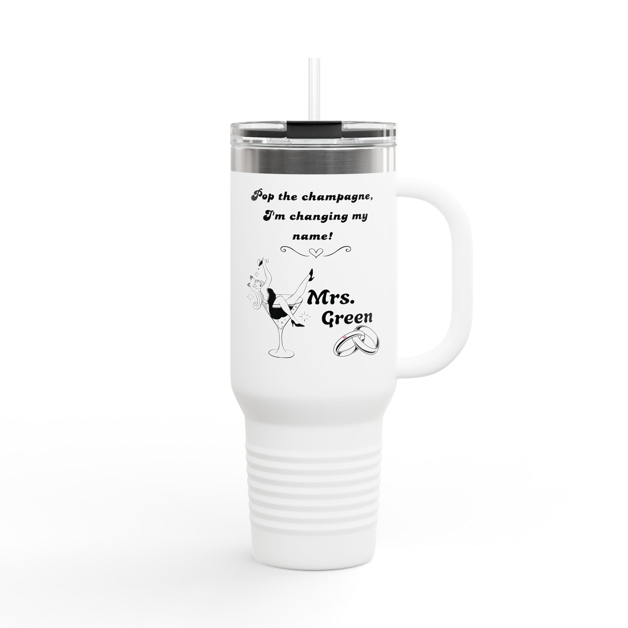 Bride To Be Custom Insulated Travel Mug, 40oz
