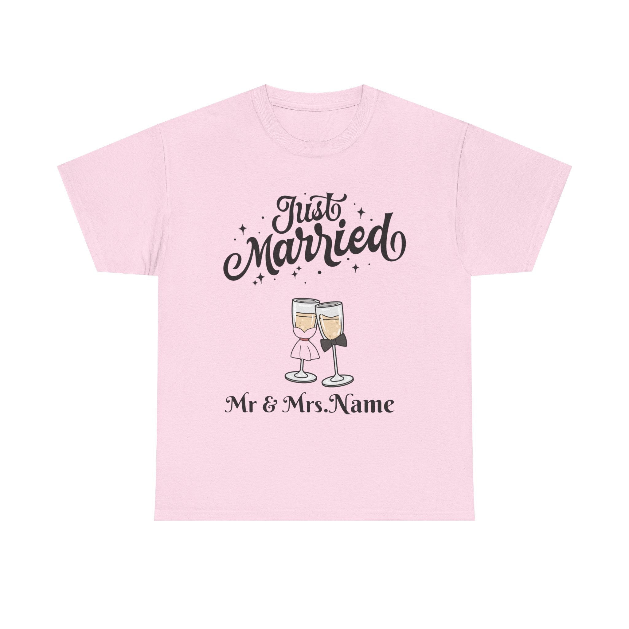 Just Married Custom Shirt, Newlywed Shirt
