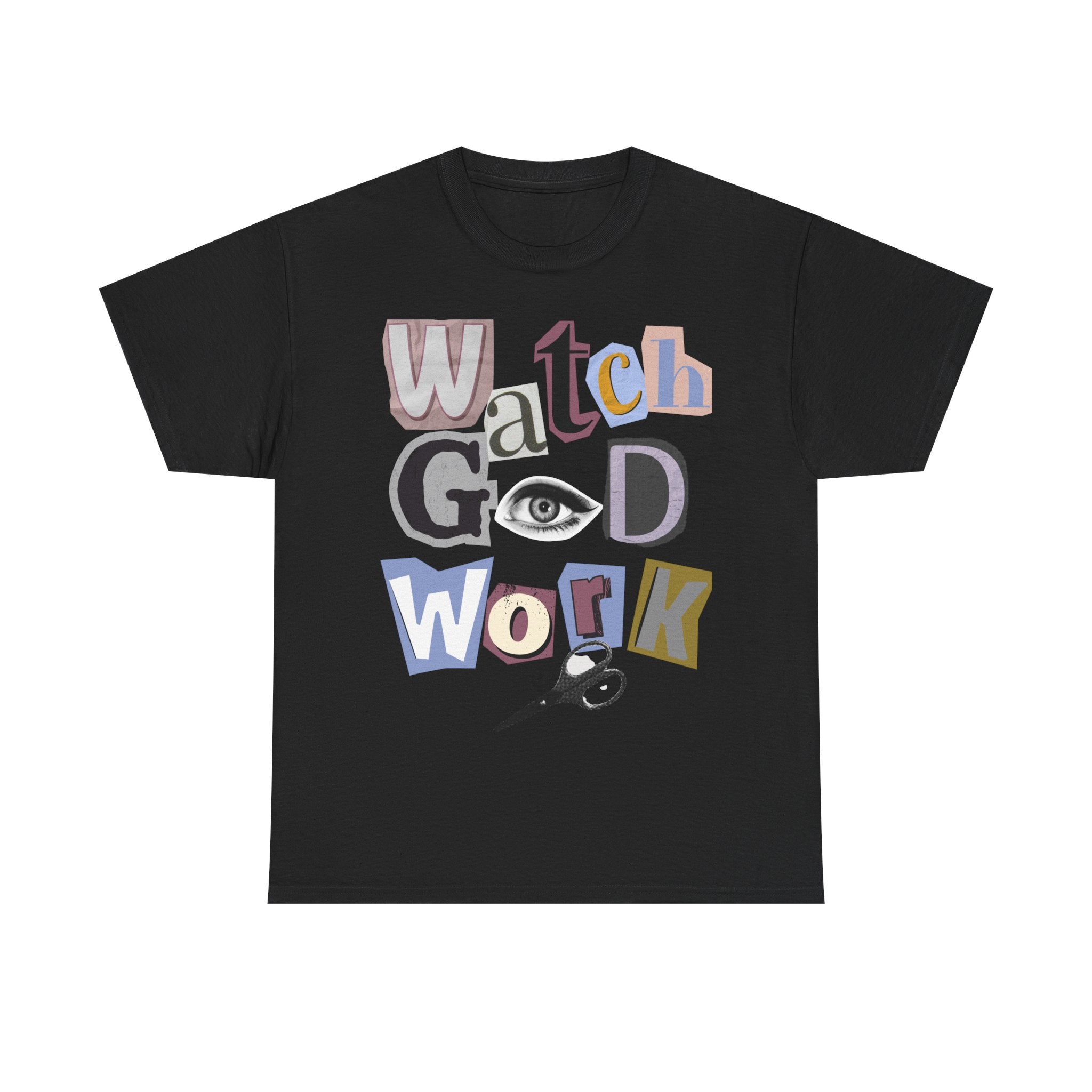 Watch God Work Magazine Letter Heavy Cotton Tee