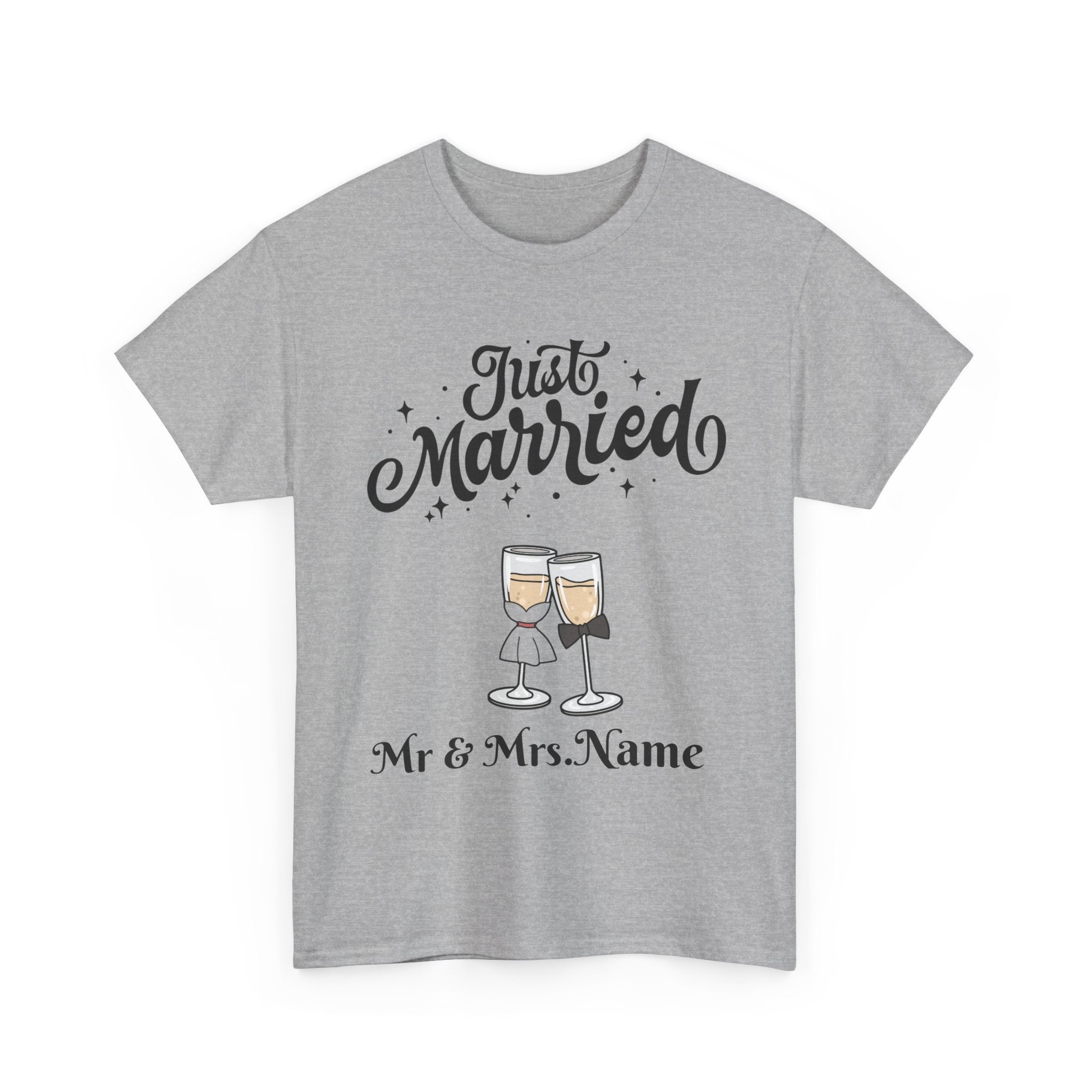 Just Married Custom Shirt, Newlywed Shirt