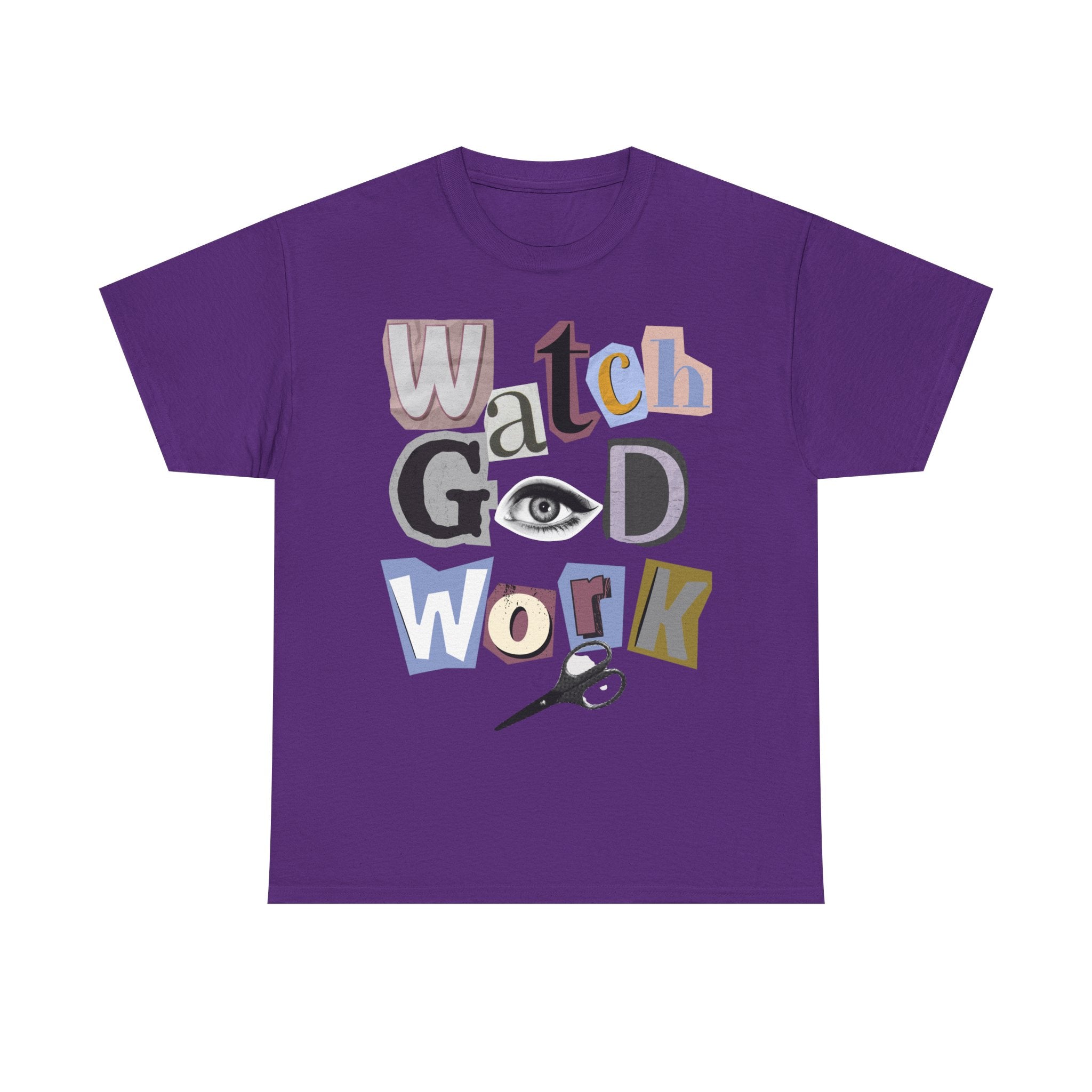 Watch God Work Magazine Letter Heavy Cotton Tee