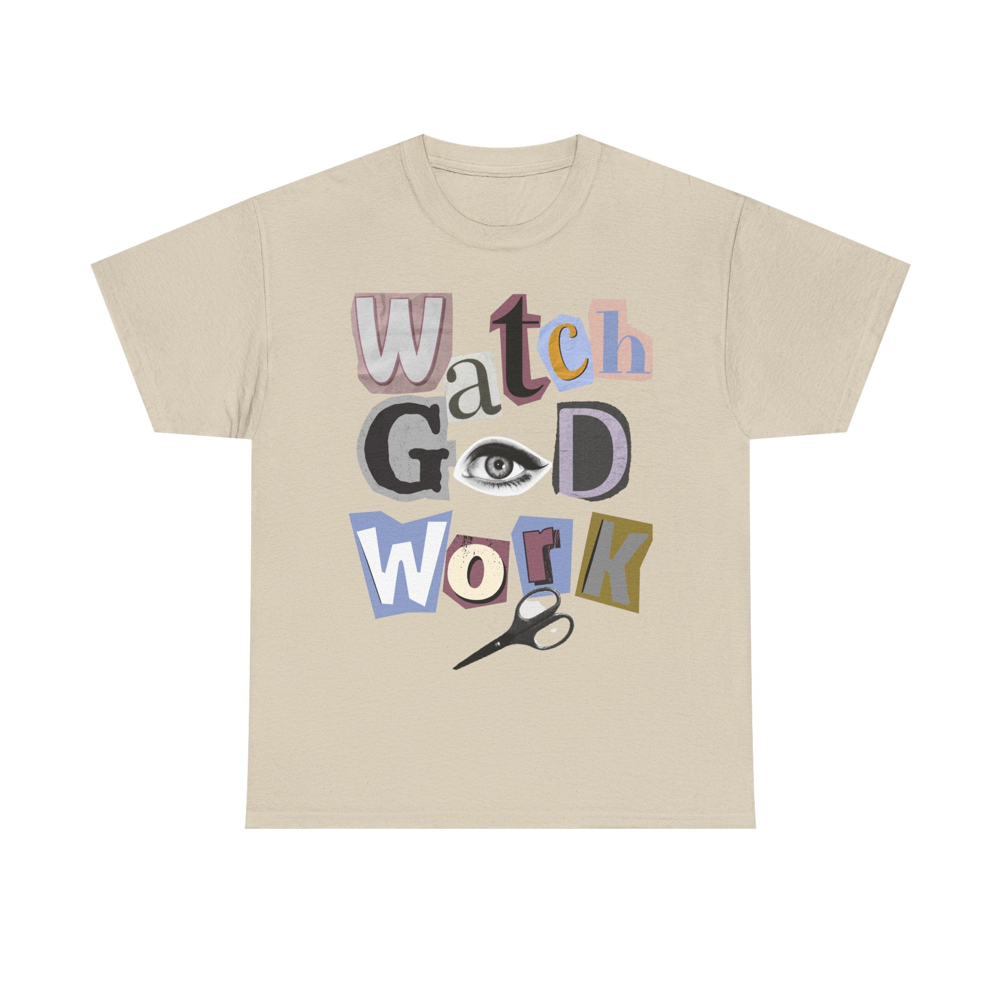 Watch God Work Magazine Letter Heavy Cotton Tee