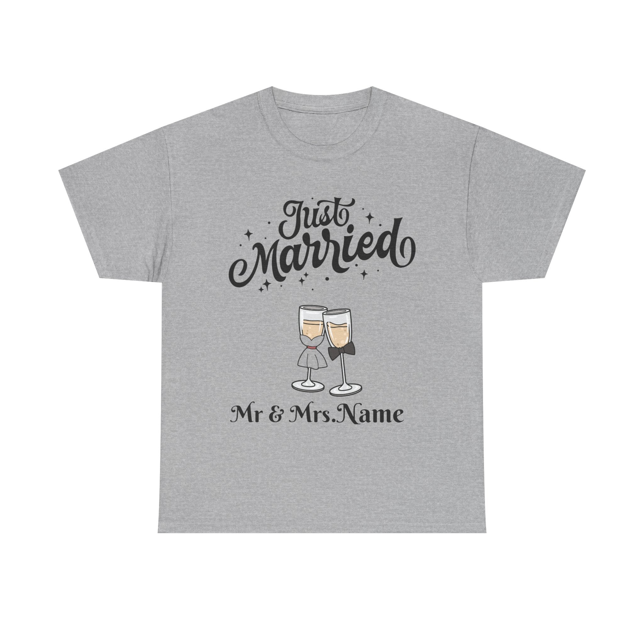 Just Married Custom Shirt, Newlywed Shirt