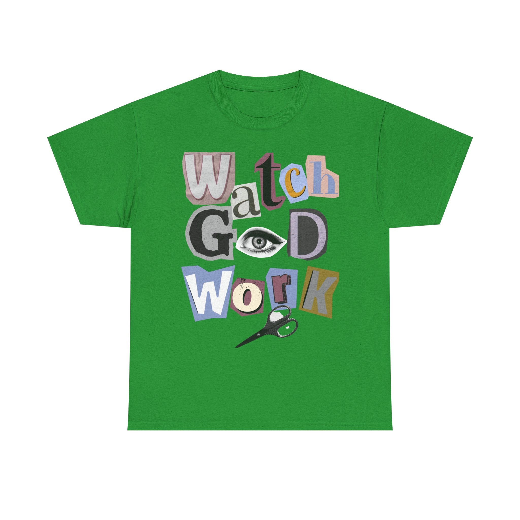 Watch God Work Magazine Letter Heavy Cotton Tee
