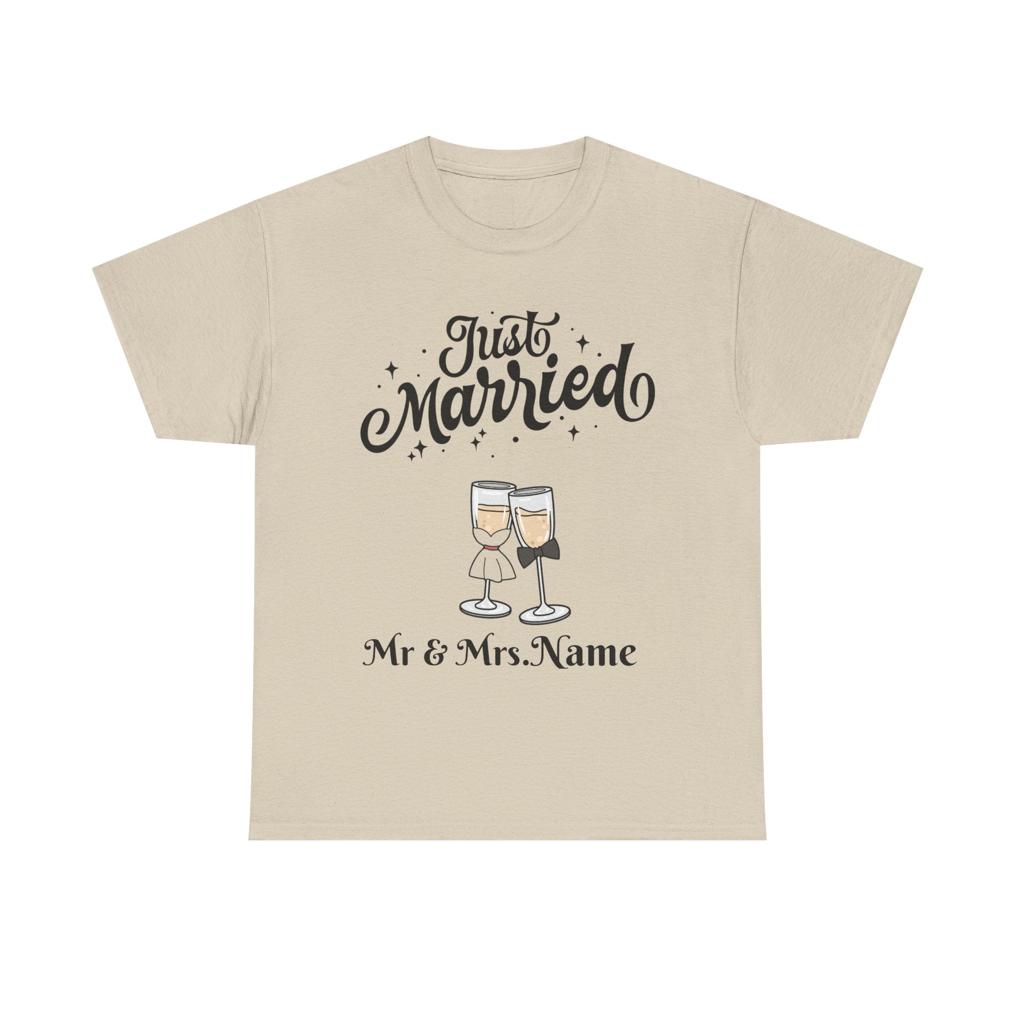 Just Married Custom Shirt, Newlywed Shirt
