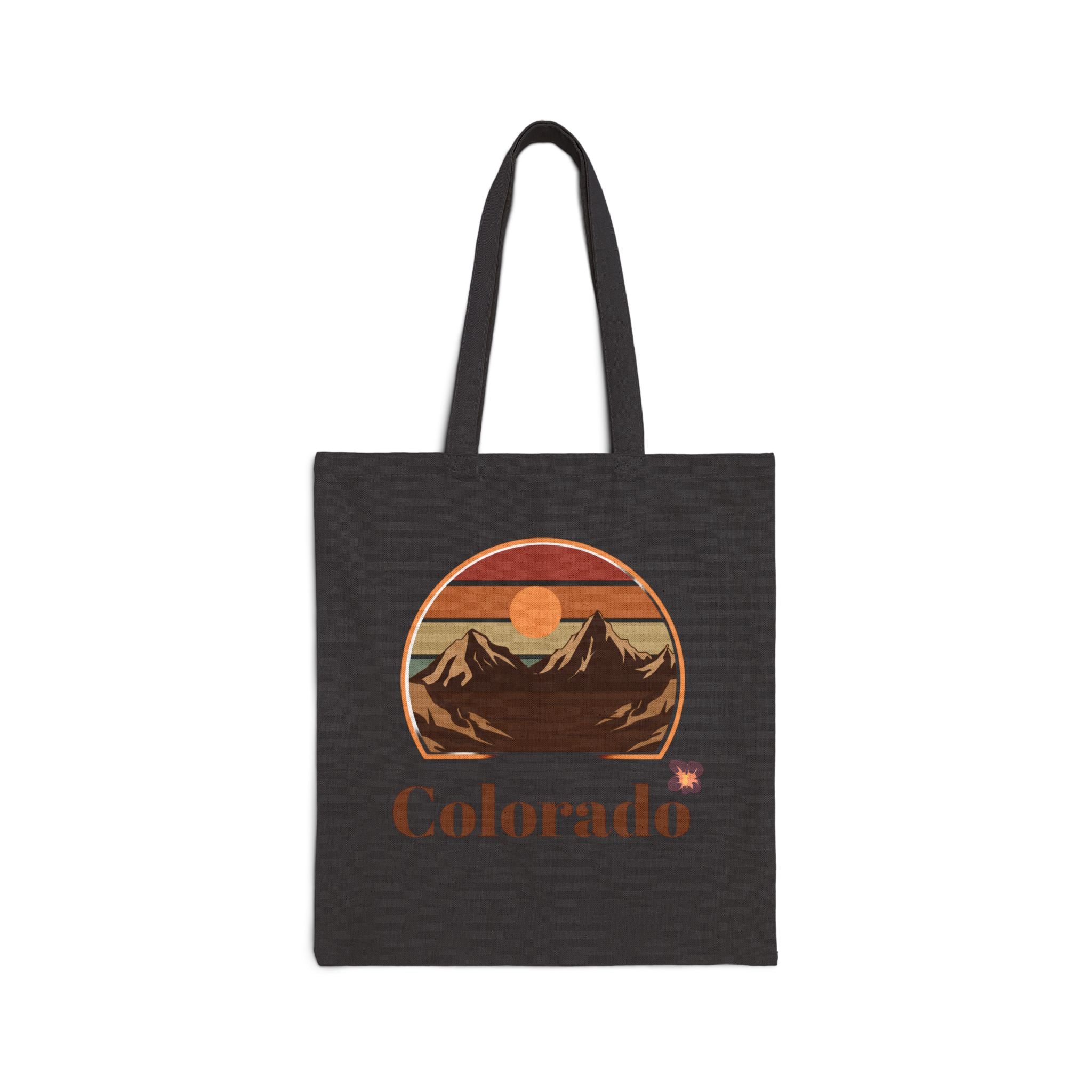 Colorado cotton canvas tote bag
