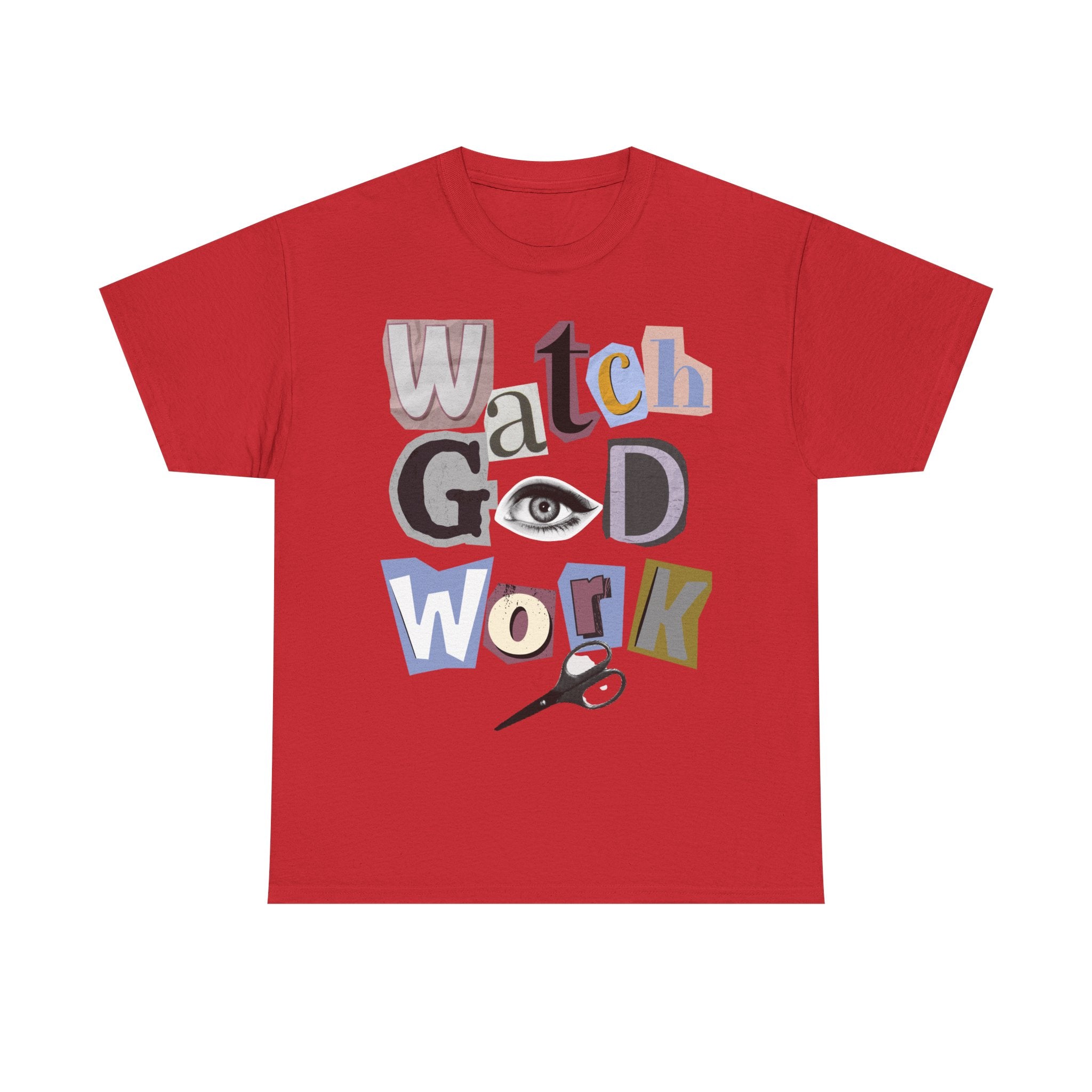 Watch God Work Magazine Letter Heavy Cotton Tee
