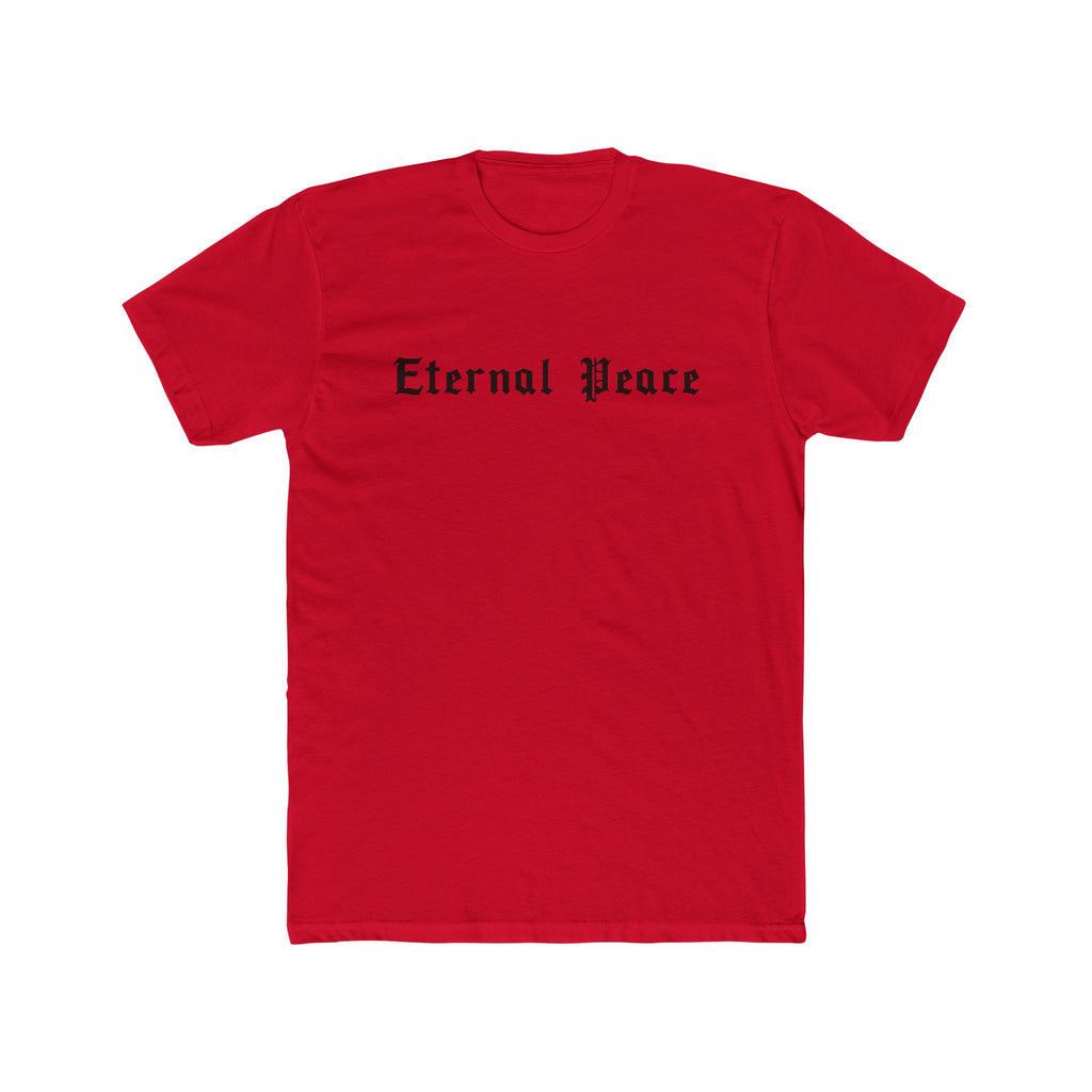 Eternal Peace Crew Tee | Peace Symbol Minimalist Cotton T-Shirt