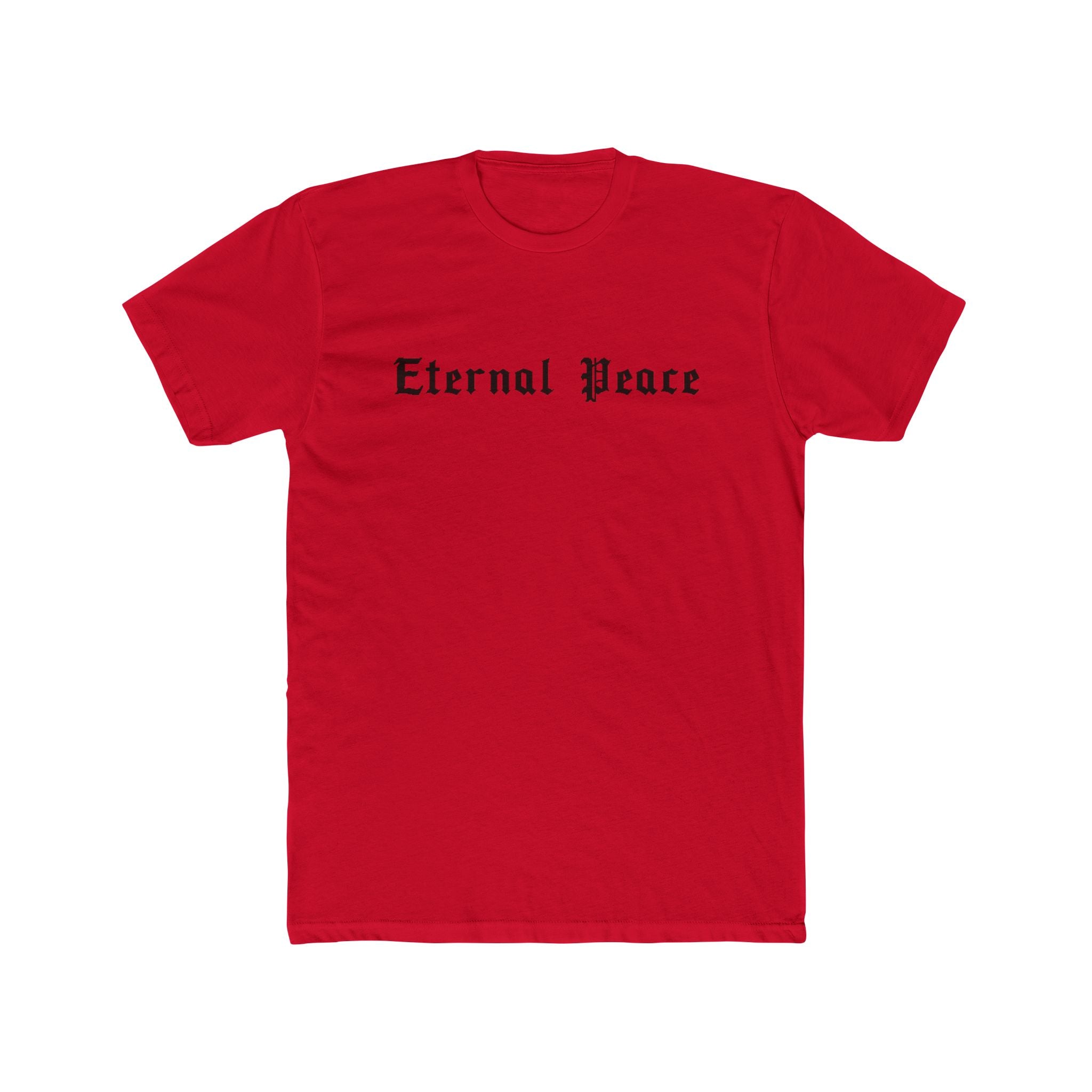 Eternal Peace Crew Tee | Peace Symbol Minimalist Cotton T-Shirt
