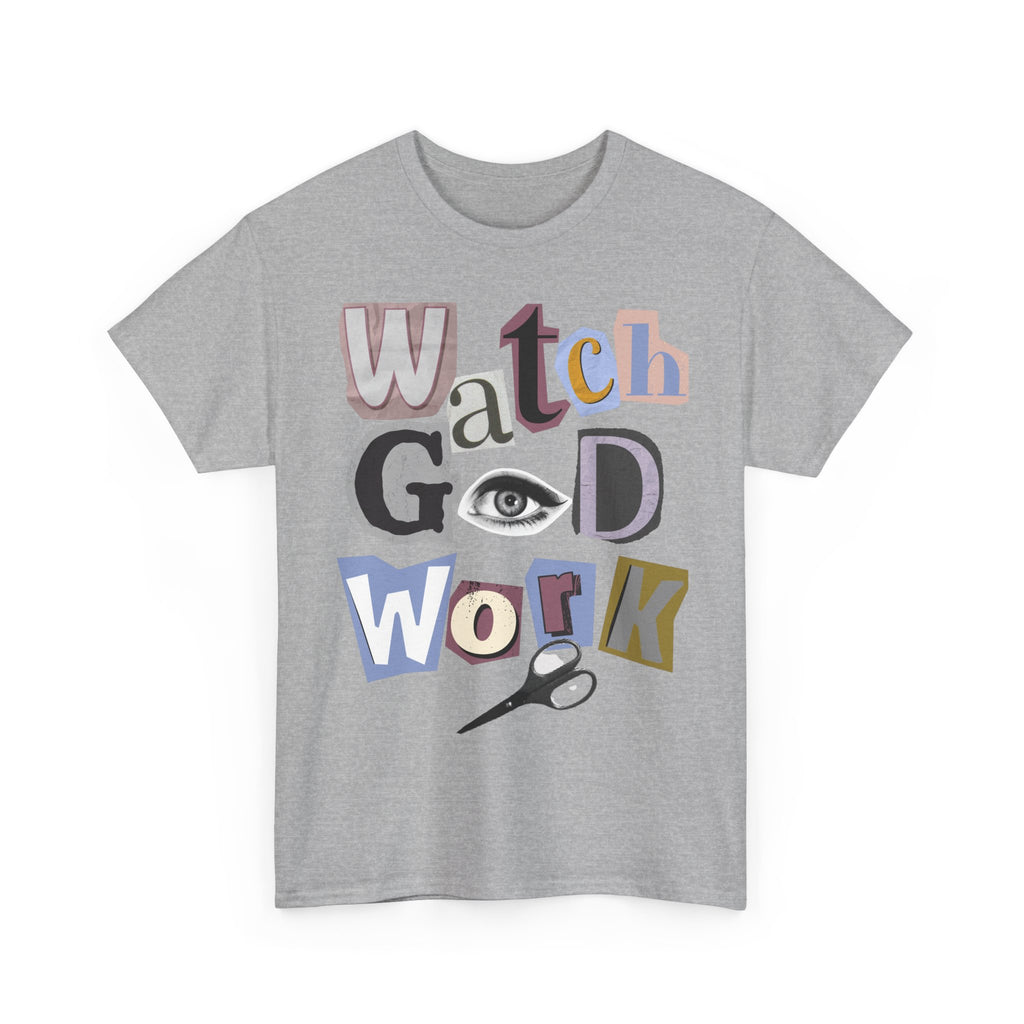 Watch God Work Magazine Letter Heavy Cotton Tee