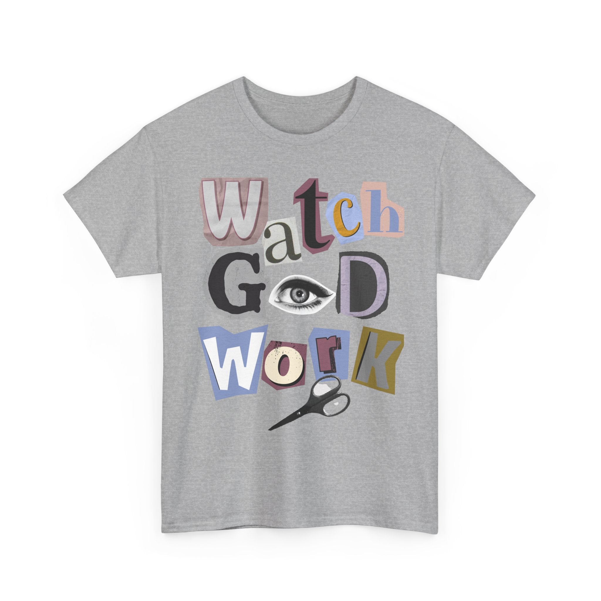 Watch God Work Magazine Letter Heavy Cotton Tee