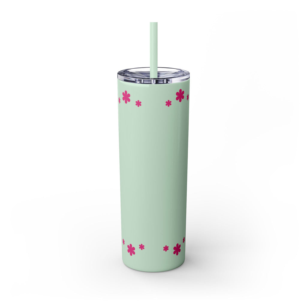 Jesus Over Everything  Skinny Tumbler with Straw, 20oz | Christian Faith Drinkware