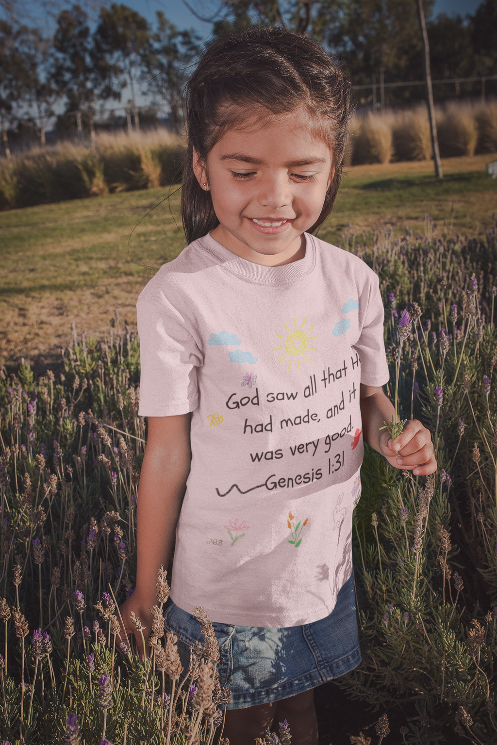 Genesis 1:31 Scripture Kids Tee | Bible Verse Christian Shirt