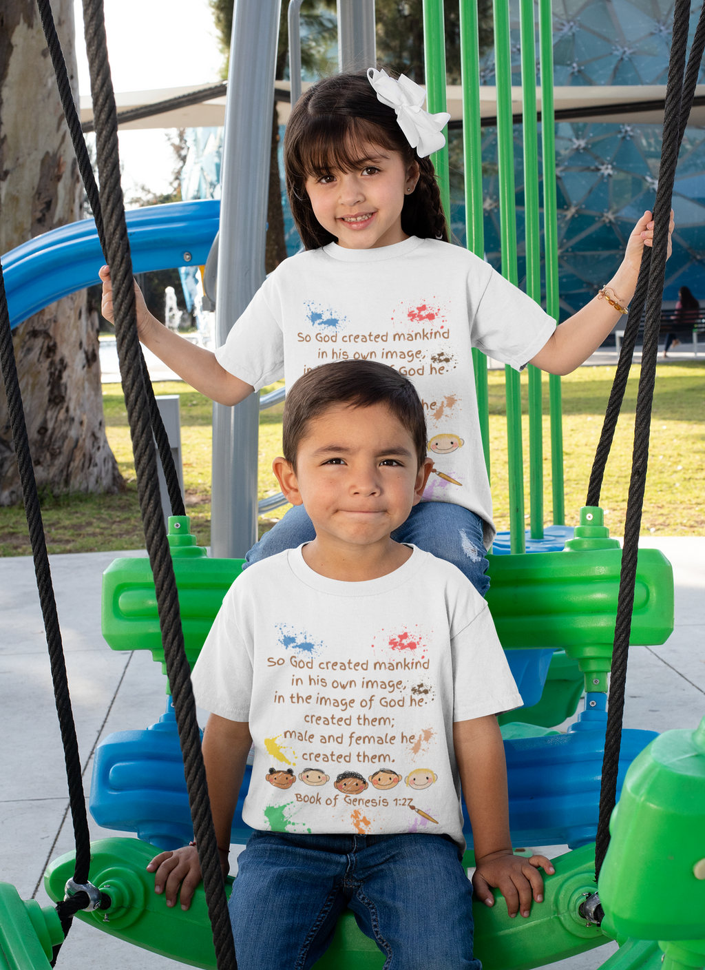 Made in His Image Kids Tee | Christian Faith Graphic Tee