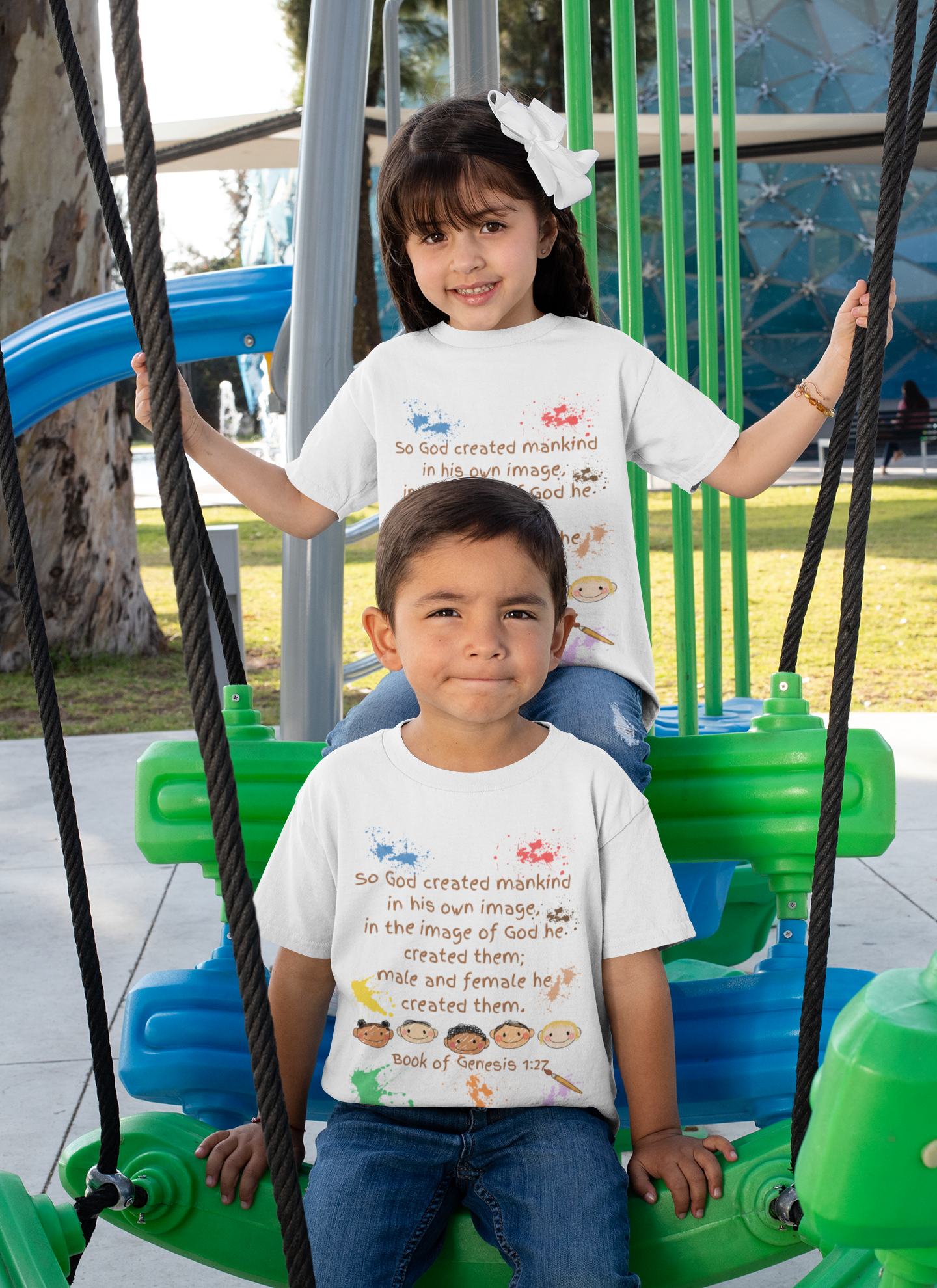 Made in His Image Kids Tee | Christian Faith Graphic Tee